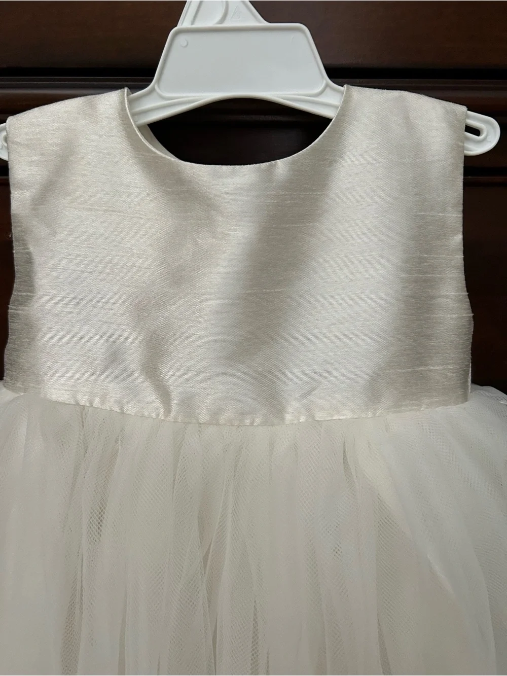 David’s Bridal Size 12M Ivory Tulle Party Dress - Picture 3 of 5